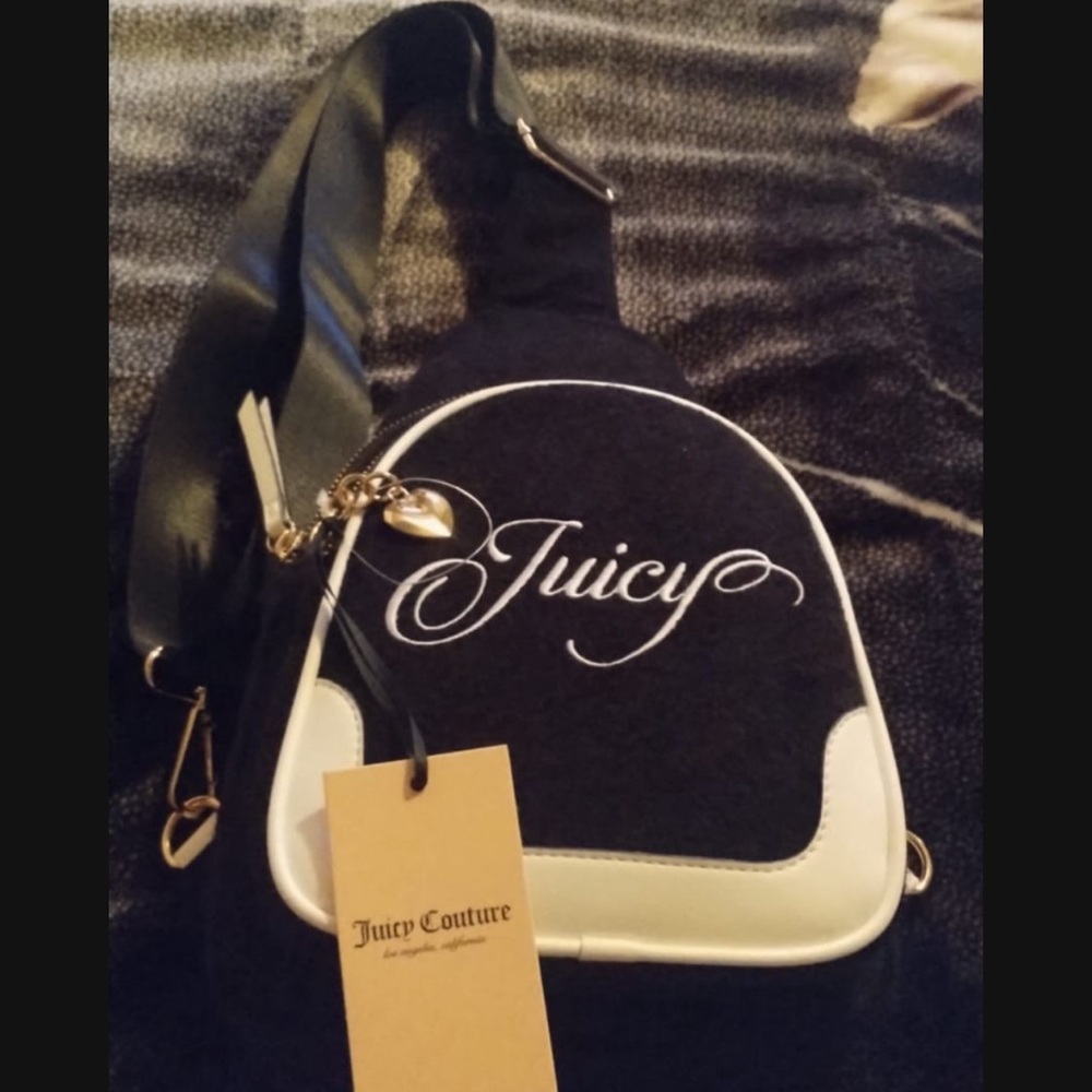 Juicy Couture Black and White Backpack